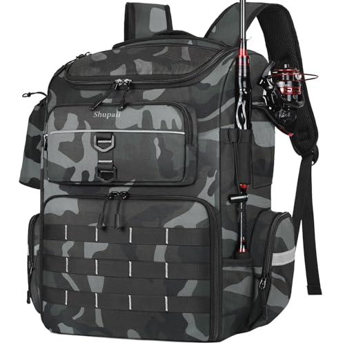 Fishing Backpack with Rod Holders