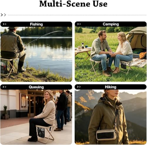 Compact Fishing Camping Seat for Adults (Green)