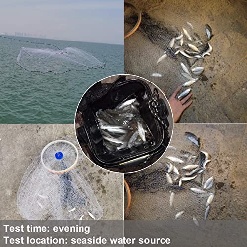 Fishing Cast Net with Aluminum Ring 3 (7 FT Radius)