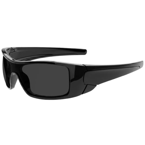 Z87 Wrap Around Safety Sunglasses for Big Heads Men TR90 Ultralight UV400 Protection 8711