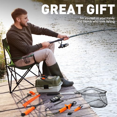 10 Pcs Fishing Tool Kit (Orange)