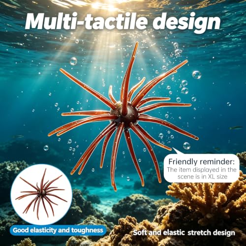 20 PCS Urchin Baits for Bass Fishing (Flashing brown / M-2.76inch(20PCS))