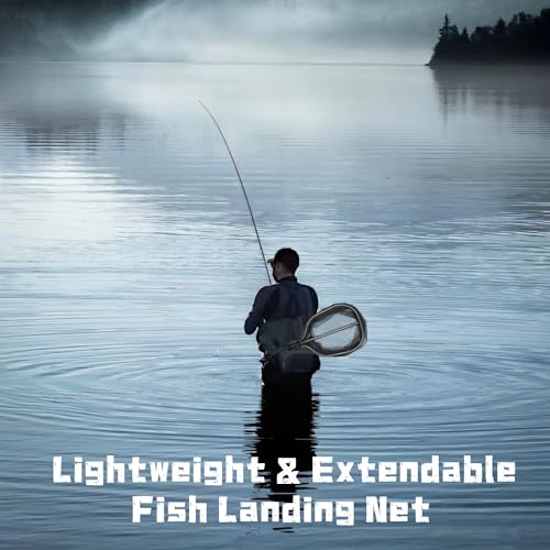 Floating Fishing Net for Steelhead (Black PVC Net)