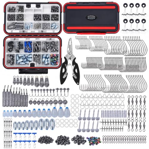412Pcs Fishing Tackle Kit with Box
