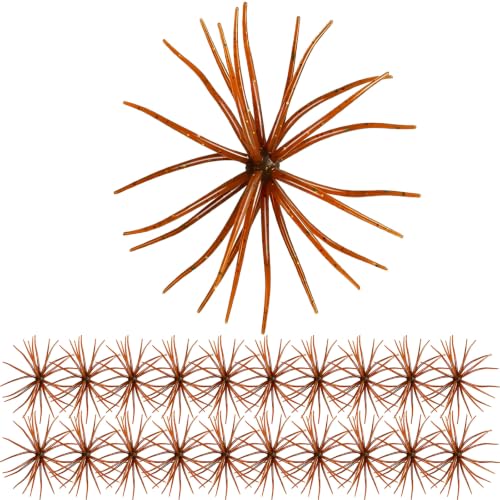 20 PCS Urchin Baits for Bass Fishing (Flashing brown / L-3.54inch（20PCS）)