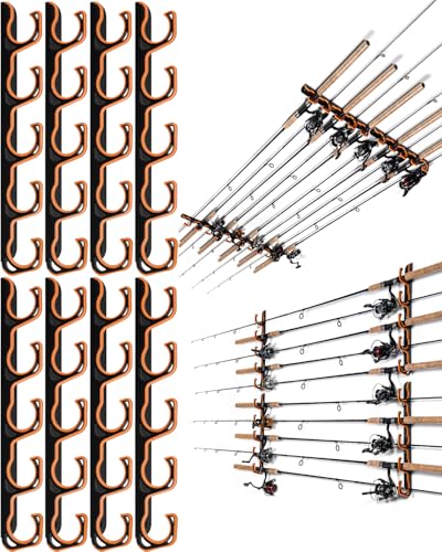 Fishing Rod Rack (Orange / 4 pack holds up 20 rods)