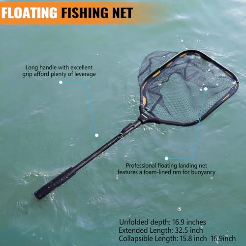 Fishing Backpack with Fishing Net (Khaki Camo Backpack With Fishing Net)