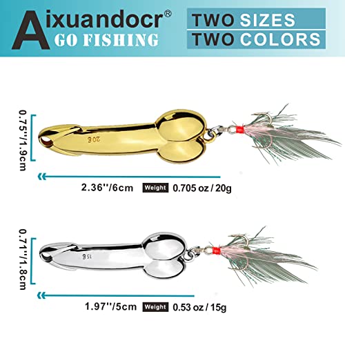 Bass Fishing Lure (Gold and Sliver / 20g, 15g)