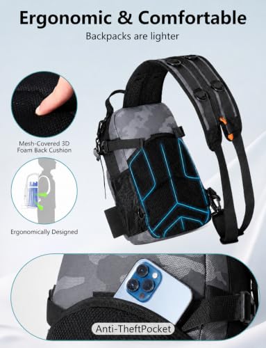 2 in 1 Compact Tactical Fishing Backpack with Tackle Boxes (Gray)