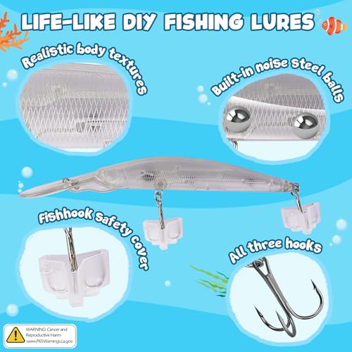 DIY Fishing Lure Kit (10pcs with acessions)