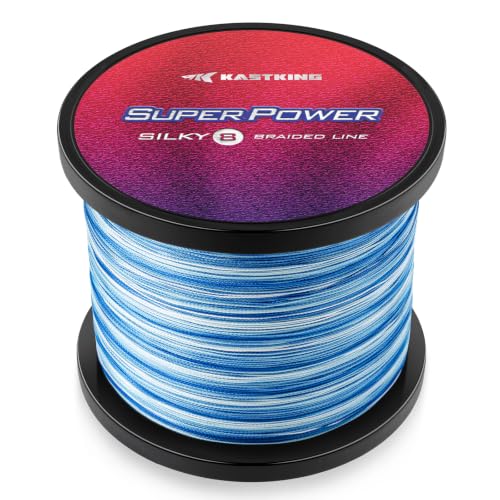 Superpower Silky8 Braided Fishing Line (X8-Blue Camo / 6LB(150 Yds))