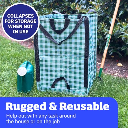 Heavy Duty Home and Yard Bags 48 (Gingham Green)