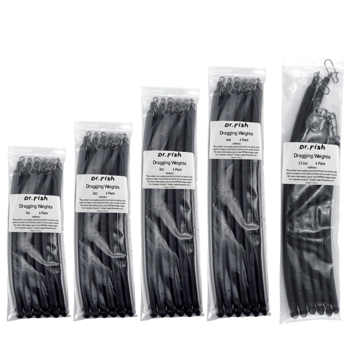 6pk Slip Stick Drifting Sinkers Catfish Trolling Weightsr 4oz (4oz-6 Pack)
