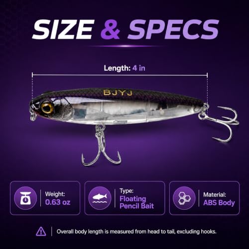 Pencil Bait Fishing Lure (A2-1PCS/0.63OZ-4")
