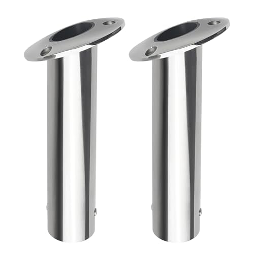 15 Degree Fishing Rod Holder 2 Pack (Stainless Steel - 15 Degree)