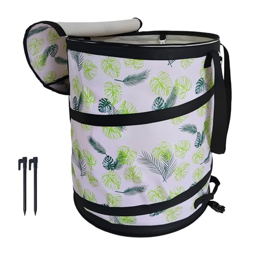 Collapsible Trash Can Camping with Zipper Lid