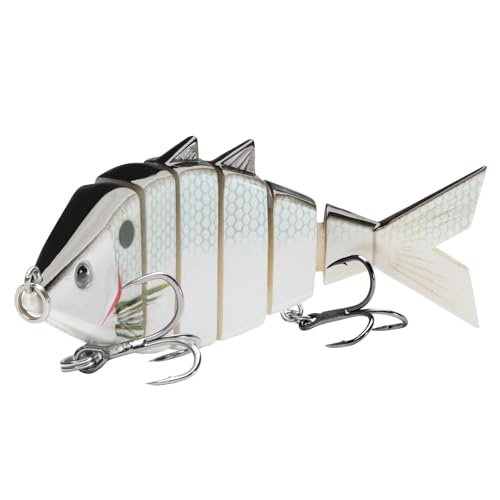 Bone Multi Jointed Swimbait 3 (3-Pack, Collection C / 3.7in/0.66oz)