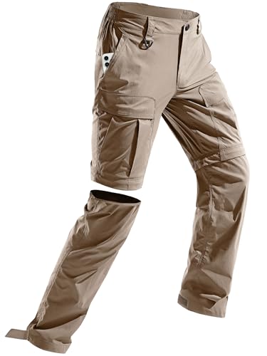 Mens Hiking Convertible Pants Zip Off Cargo Fishing Pants