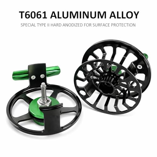 FLK II CNC Large Arbor Fly Reel Bright Oxidation Finish