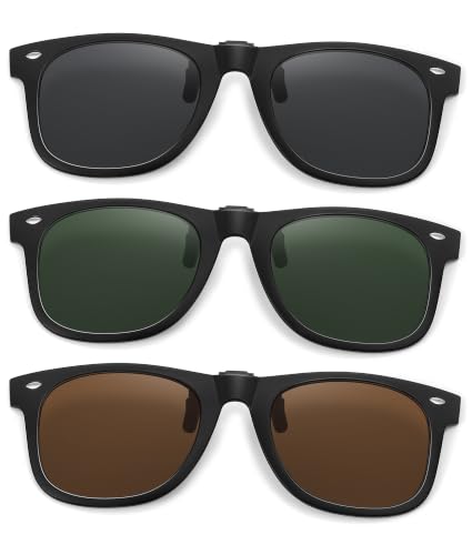 Polarized Clip On Sunglasses for Men Women