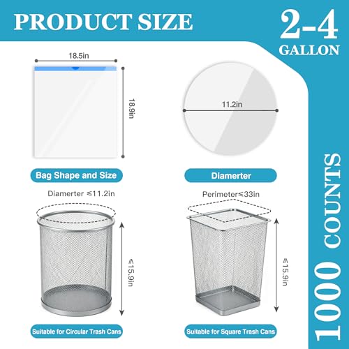Small Trash Bags 4 Gallon