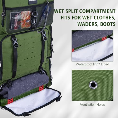 Fishing Backpack with Cooler