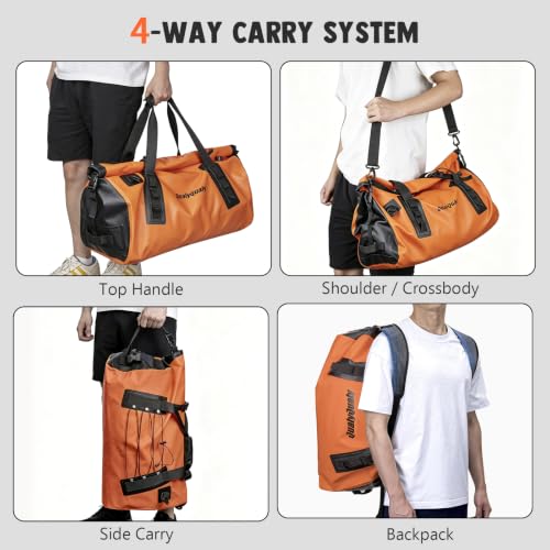 Waterproof Duffel Bag 80L Roll (Orange / 80L)