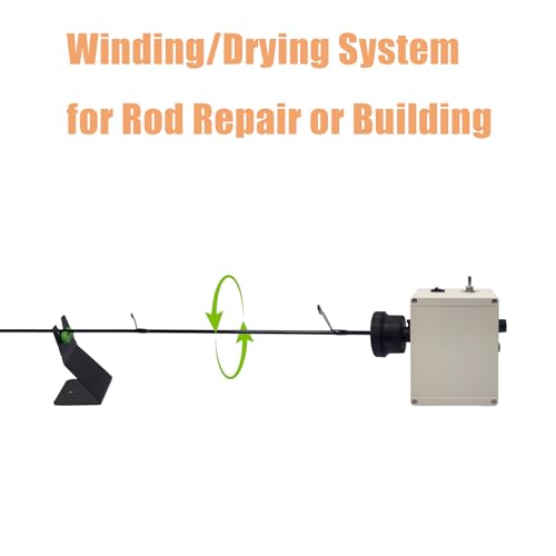 Fishing Rod Wrapping Machine for Rod Building & Epoxy Drying