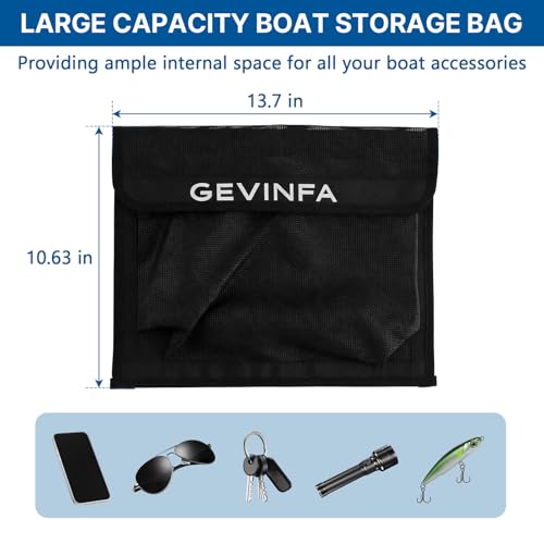 Black Boat Storage Mesh Bag
