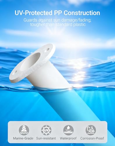Flush Mount Fishing Rod Holder (White)