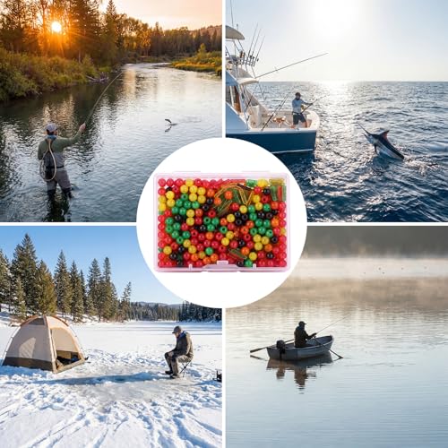 Fishing Bobber Stops and Beads Set (Multicolor)