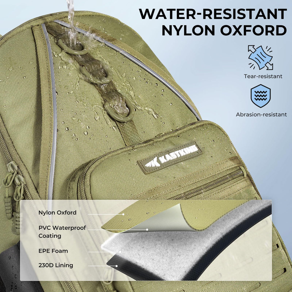 Karryall Fishing Sling Bag With Rod Holder (C: Khaki)