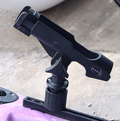 MiniPort 360° Rotating Fishing Rod Holder (Round Base and Fishing Rod Socket)