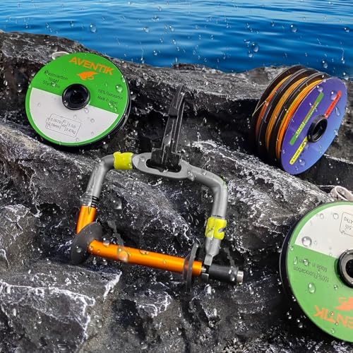 Fly Fishing Tippet Holder with Line Cutter (Matt gunsmoke + Matt orange color / Tippet Holder With 2 Cutters)