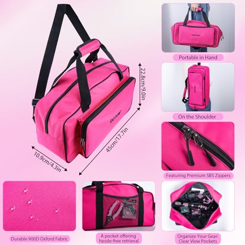Pink Fishing Rod and Reel Combo (Pink Pole - Duffle Bag without Bottle Opener / 6FT/1.8M)