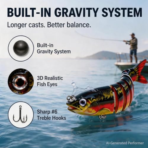 Multi Jointed Swimbait Hard Lure (A1-5.1"-0.7OZ)