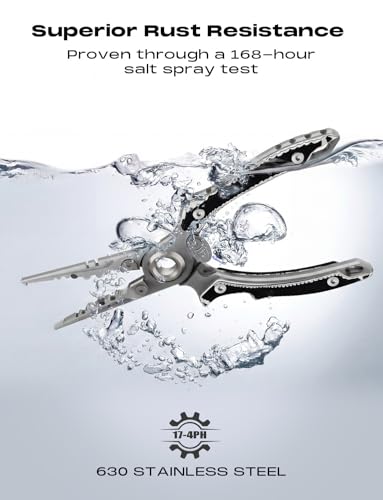 Anti Twist Fishing Pliers with Multi (Black/White / 7.1“)