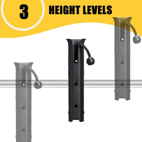 Bike Fishing Rod Holder for Bike Rack with Pole Mount Clamp (Black-2)