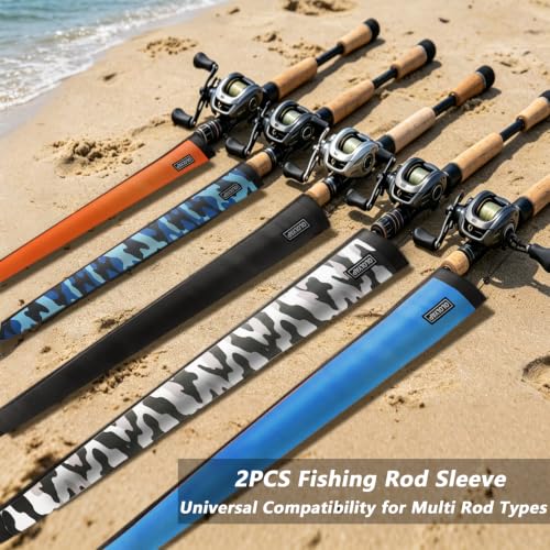 2Pack Fishing Pole Sleeves Neoprene