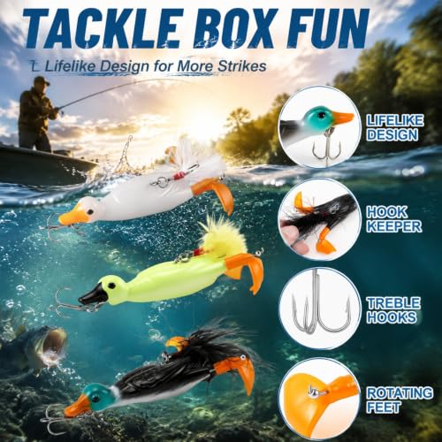 3 Pcs Fishing Lure (Duck)