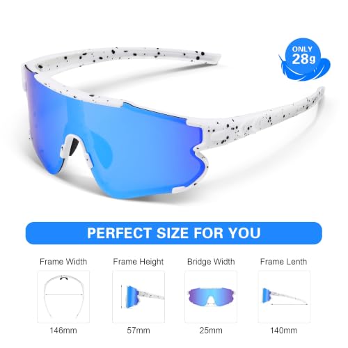 Polarized Sports Sunglasses for Men Women