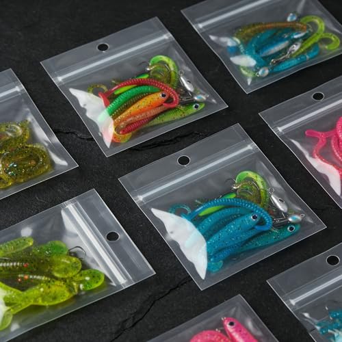 100 Pack Soft Plastic Baits Bags