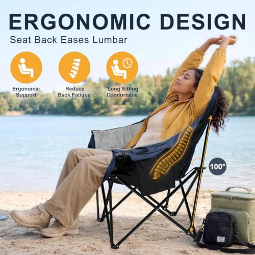 Oversized Camping Chair for Adults (Blue)
