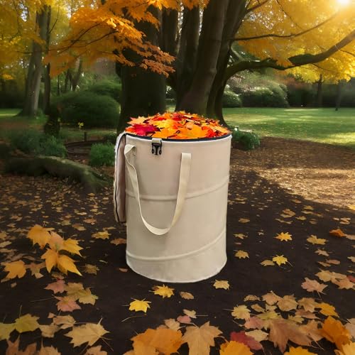 Collapsible Trash Can with Lid (coffee)