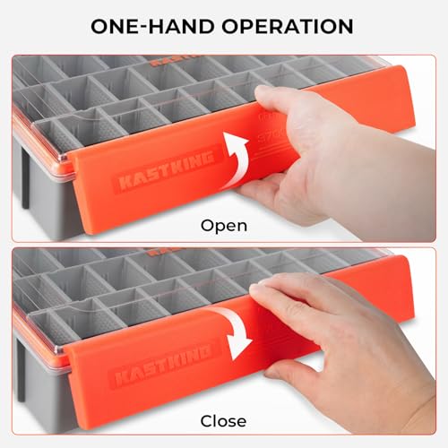 HyperSeal Waterproof Tackle Box (3700 Deep (1 Pack with compartment))