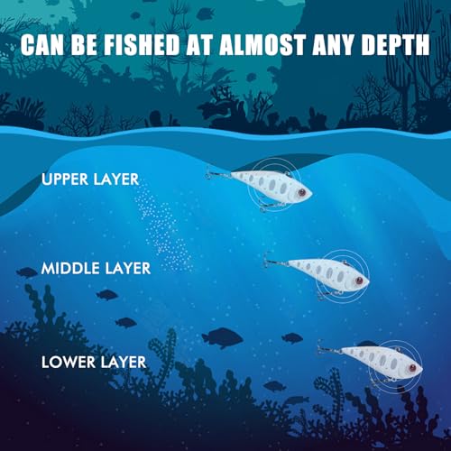 Fishing Lures Lipless Crankbaits (B1-2.4",0.35oz)