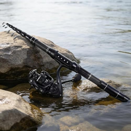 Telescopic Fishing Rod and Reel Combo