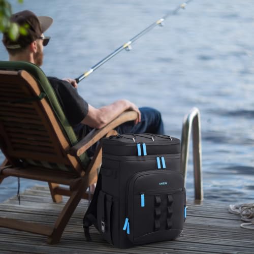 Backpack Cooler Insulated Leakproof 50Cans Lunch Ice Chest Bag Double Deck