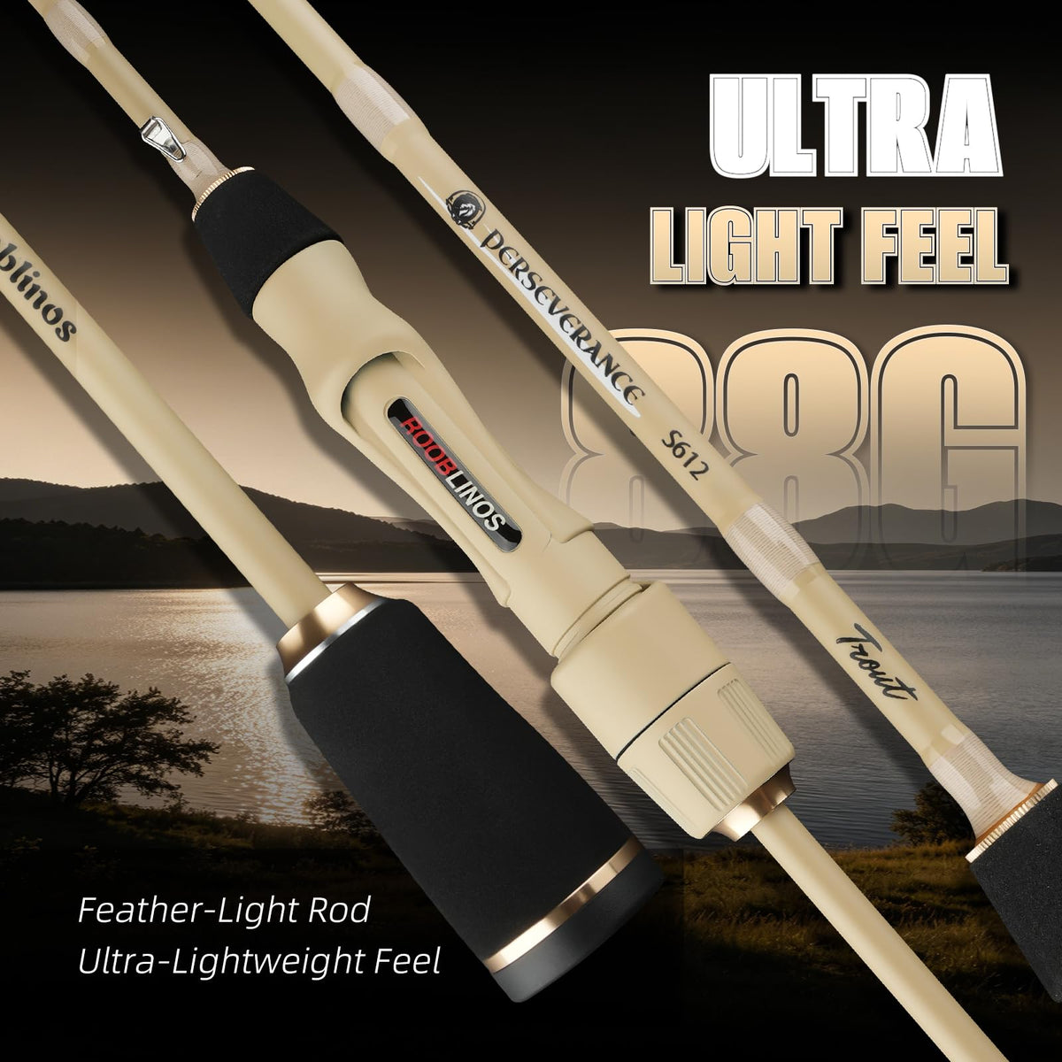 S612 Ultra Light Trout Rod (PE-S612UL-1.85m)
