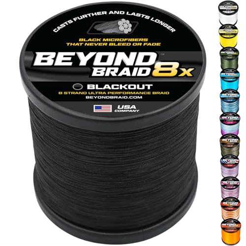 Black 8X 2000 Yards 50LB (Blackout 8X - No Fade / 50LB (2000 Yards))